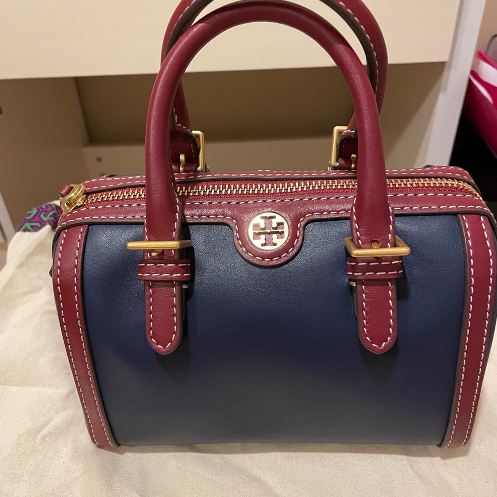 Mini Tory Burch duffle bag.